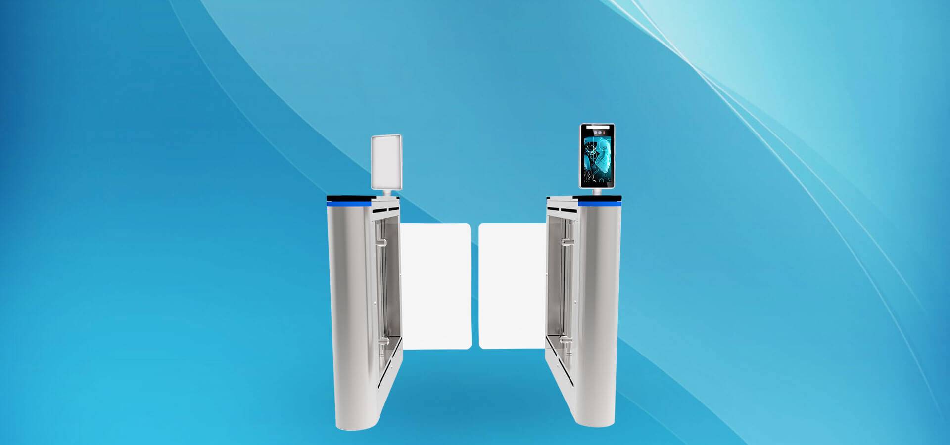 人臉識別通道閘機_02.jpg 人臉識別通道閘圖1